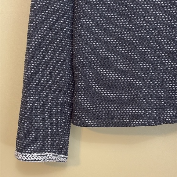 Lilla P | Grey Long Sleeve Knit Asymmetrical Hidden Zip Jacket Sweater Cardi L - Picture 6 of 12